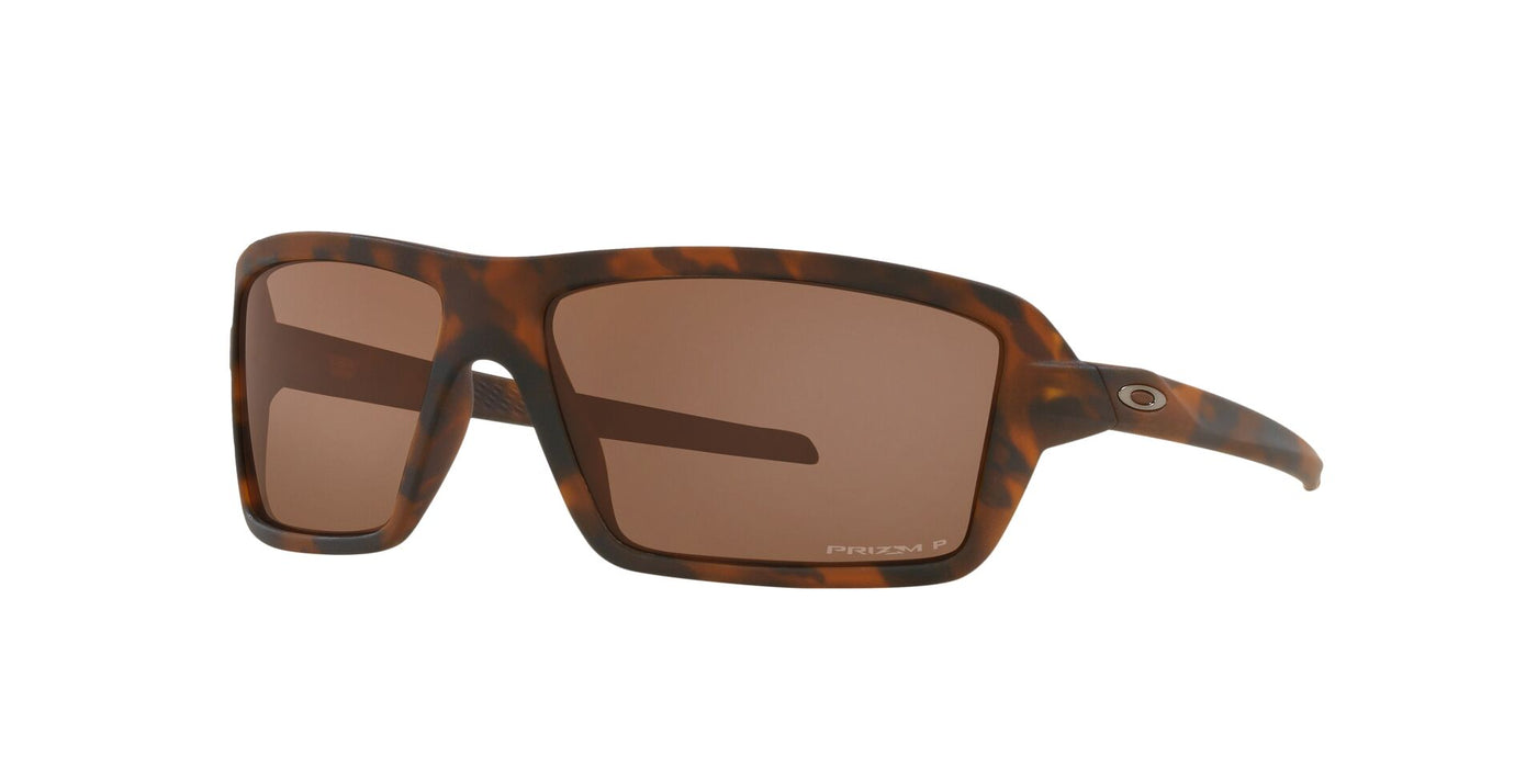 Oakley Cables OO9129 Brown Tortoise/Prizm Tungsten Polarised #colour_brown-tortoise-prizm-tungsten-polarised