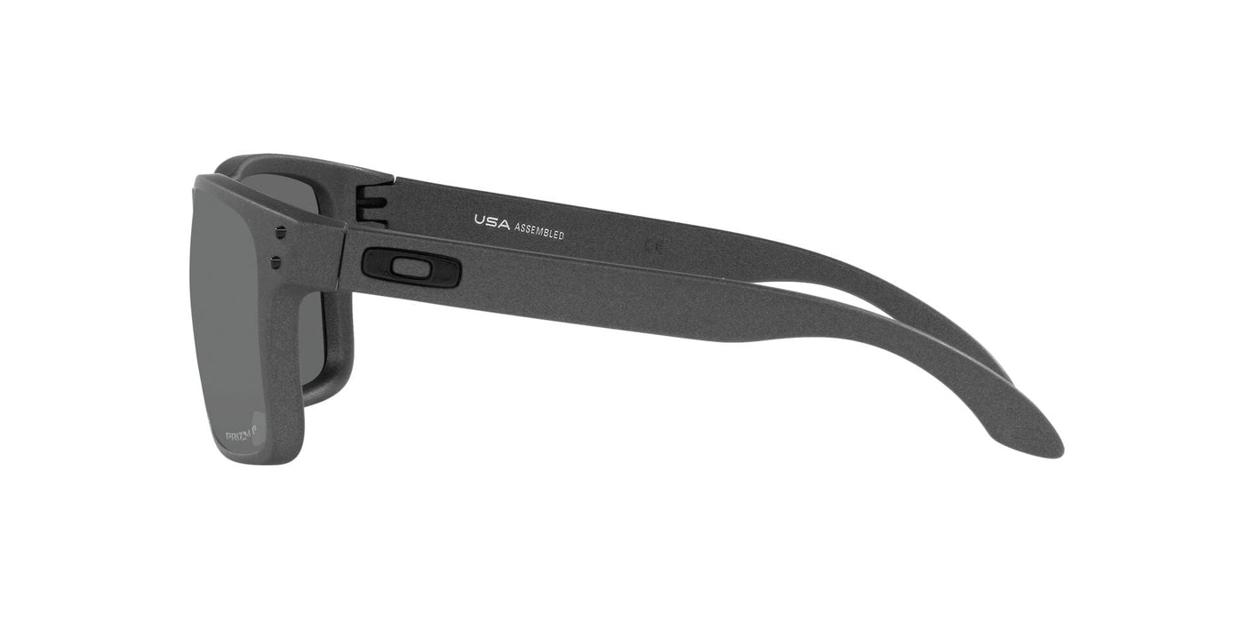 Oakley Holbrook XL OO9417 Steel/Prizm Black Polarized #colour_steel-prizm-black-polarized