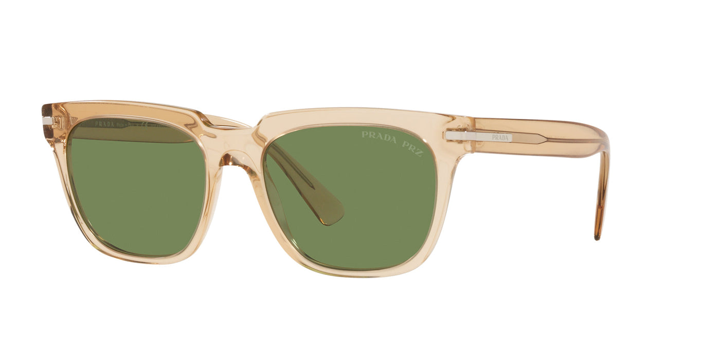 Prada SPR04Y Trasparent Brown/Polarised Green #colour_trasparent-brown-polarised-green