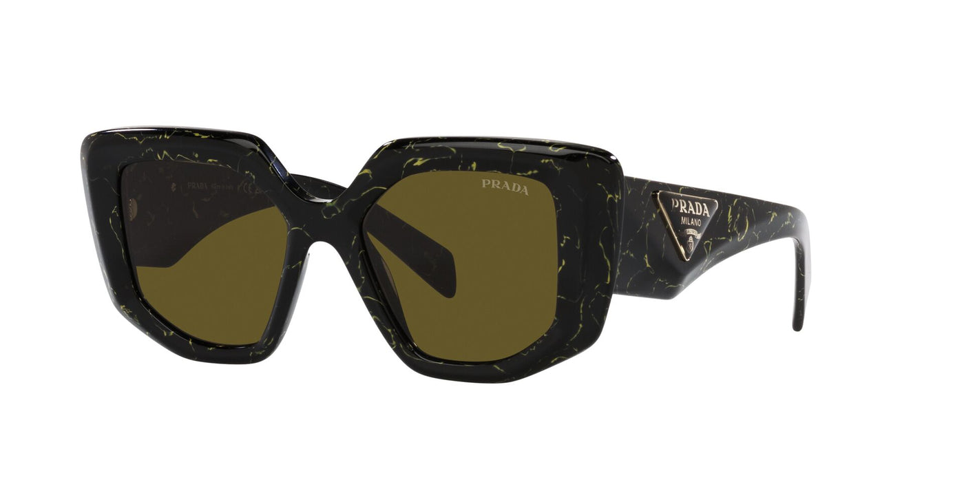 Prada SPR14Z Black-Yellow Marble/Dark Brown #colour_black-yellow-marble-dark-brown