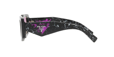 Prada SPR15Y Black/Dark Violet Mirror Silver #colour_black-dark-violet-mirror-silver
