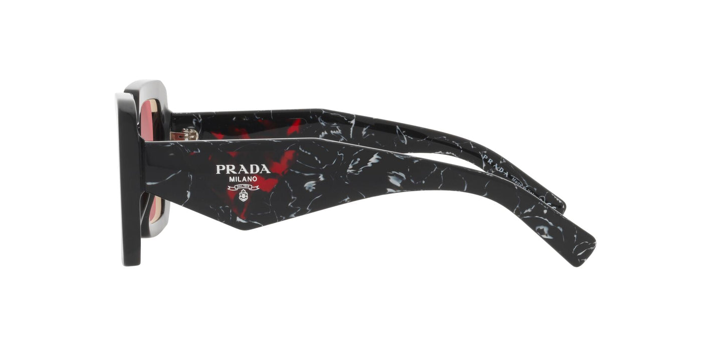 Prada SPR23Y Black/Red Mirror Silver Internal #colour_black-red-mirror-silver-internal