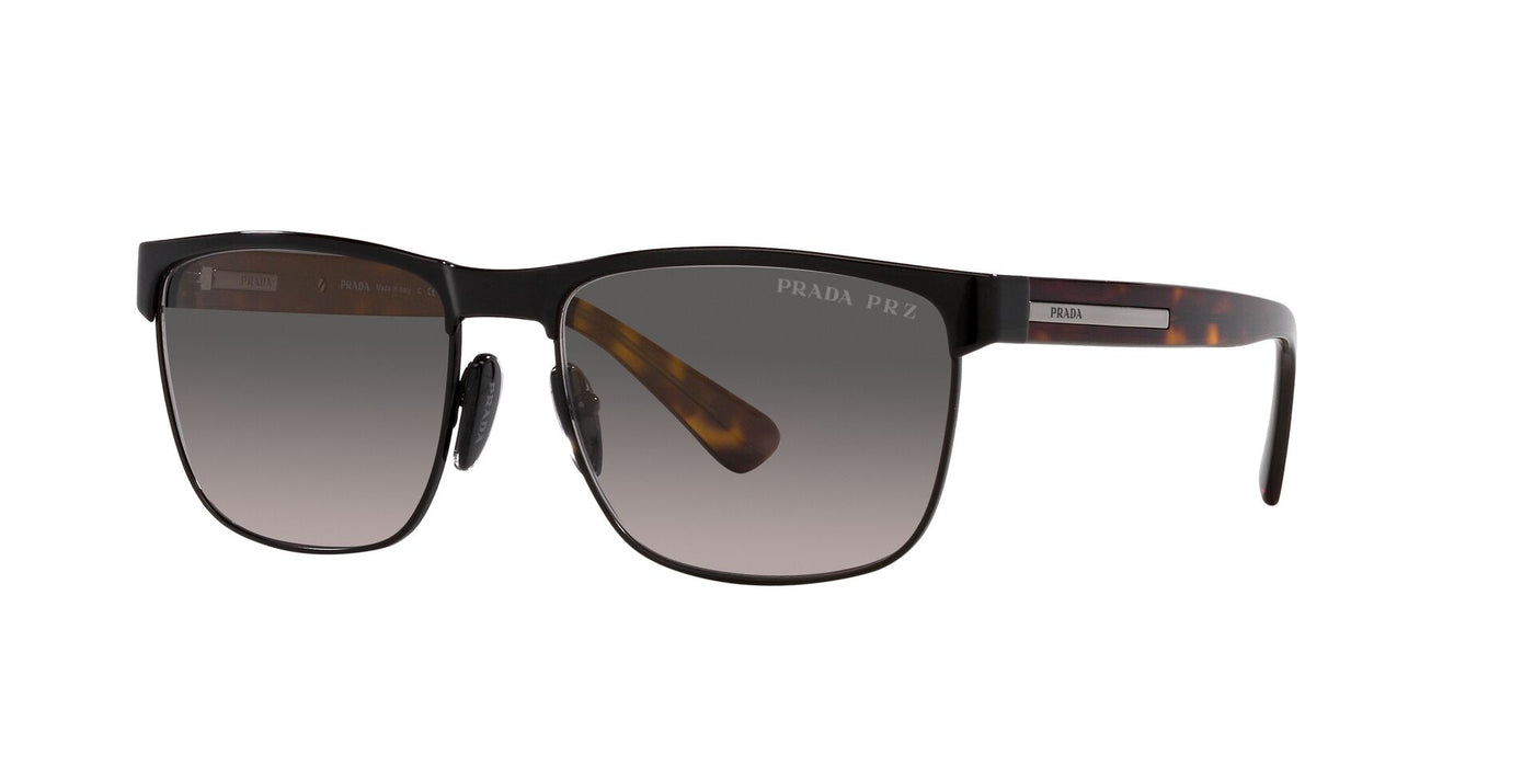 Prada SPR66Z Black/Grey Polarised Gradient #colour_black-grey-polarised-gradient