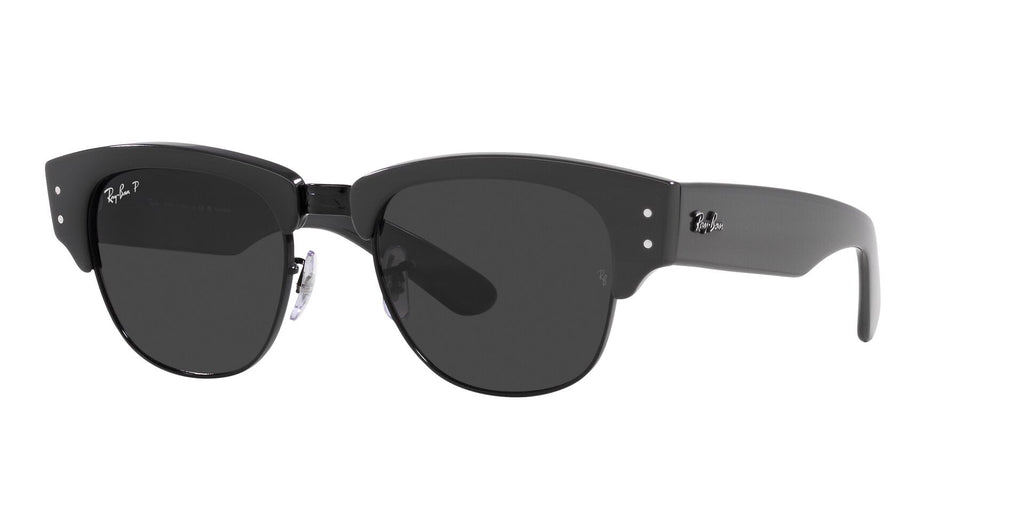 Ray-Ban Mega Clubmaster RB0316 Grey On Black/Black Polarised #colour_grey-on-black-black-polarised