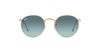 Ray-Ban Round Metal RB3447 - Small Gold/Blue Grey Gradient #colour_gold-blue-grey-gradient