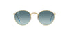 Ray-Ban Round Metal RB3447 - Medium Gold/Blue Grey Gradient #colour_gold-blue-grey-gradient