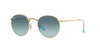 Ray-Ban Round Metal RB3447 - Medium Gold/Blue Grey Gradient #colour_gold-blue-grey-gradient