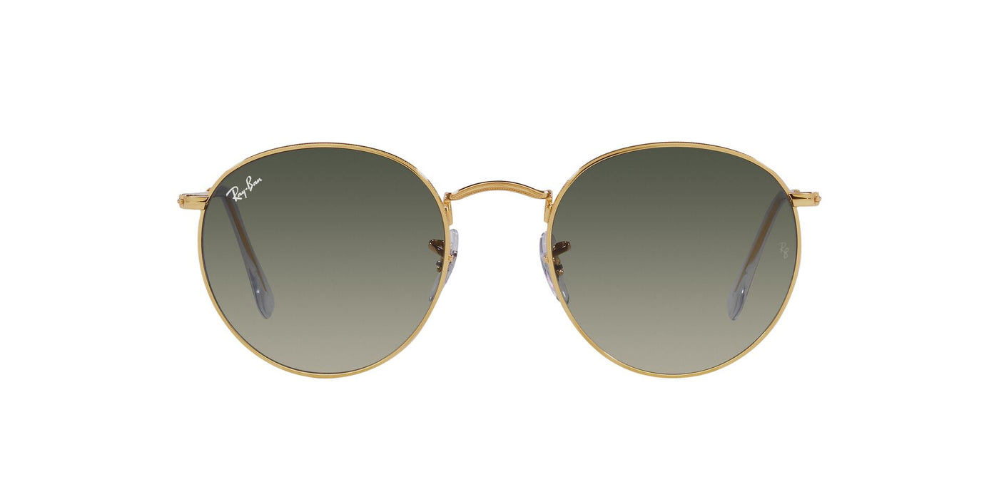 Ray-Ban Round Metal RB3447 - Medium Gold/Grey Gradient #colour_gold-grey-gradient