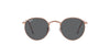 Ray-Ban Round Metal RB3447 - Medium Rose Gold/Dark Grey #colour_rose-gold-dark-grey