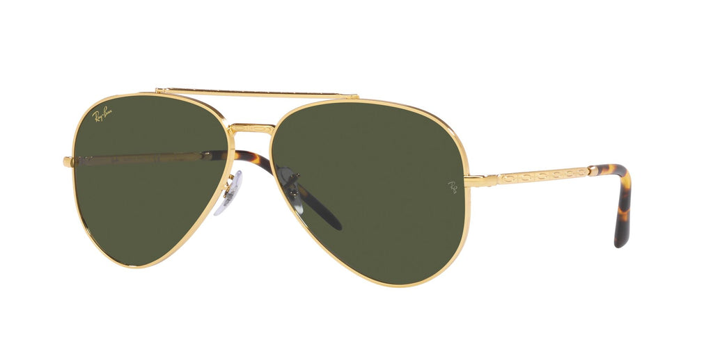 Ray-Ban New Aviator RB3625 Legend Gold/Green #colour_legend-gold-green