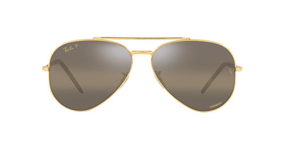 Ray-Ban New Aviator RB3625 Legend Gold/Polarised Clear Gradient Dark Brown #colour_legend-gold-polarised-clear-gradient-dark-brown