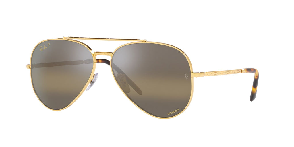 Ray-Ban New Aviator RB3625 Legend Gold/Polarised Clear Gradient Dark Brown #colour_legend-gold-polarised-clear-gradient-dark-brown