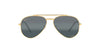 Ray-Ban New Aviator RB3625 Legend Gold/Polarised Clear Gradient Dark Blue #colour_legend-gold-polarised-clear-gradient-dark-blue