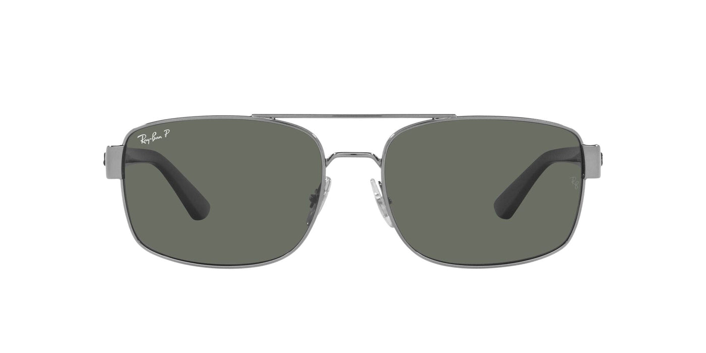 Ray-Ban RB3687 Gunmetal/Green Polarised #colour_gunmetal-green-polarised