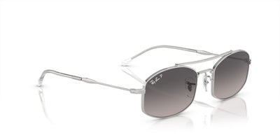 Ray-Ban RB3719 Silver/Light Grey Polarised #colour_silver-light-grey-polarised