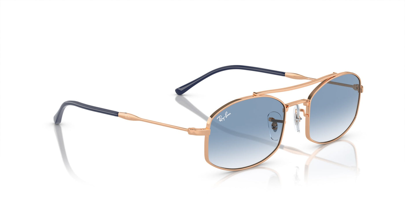 Ray-Ban RB3719 Rose Gold/Light Blue #colour_rose-gold-light-blue