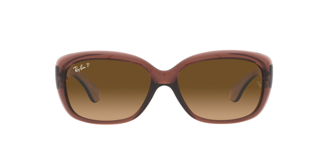 Ray-Ban Jackie OHH RB4101 Transparent Dark Brown/Brown Gradient Polarised #colour_transparent-dark-brown-brown-gradient-polarised