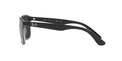 Ray-Ban RB4374 Black On Transparent/Polarised Black #colour_black-on-transparent-polarised-black