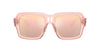 Ray-Ban Magellan RB4408 Transparent Pink/Light Violet-Rose Gold Mirror #colour_transparent-pink-light-violet-rose-gold-mirror