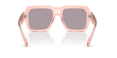 Ray-Ban Magellan RB4408 Transparent Pink/Light Violet-Rose Gold Mirror #colour_transparent-pink-light-violet-rose-gold-mirror