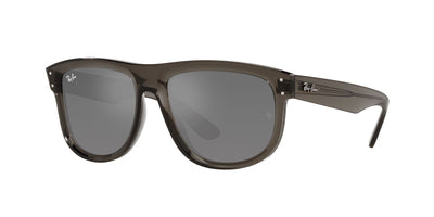 Ray-Ban Boyfriend Reverse RBR0501S Transparent Dark Grey/Grey Silver Mirror #colour_transparent-dark-grey-grey-silver-mirror