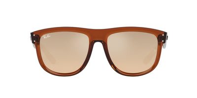 Ray-Ban Boyfriend Reverse RBR0501S Transparent Light Brown/Dark Brown Pale Gold Mirror #colour_transparent-light-brown-dark-brown-pale-gold-mirror