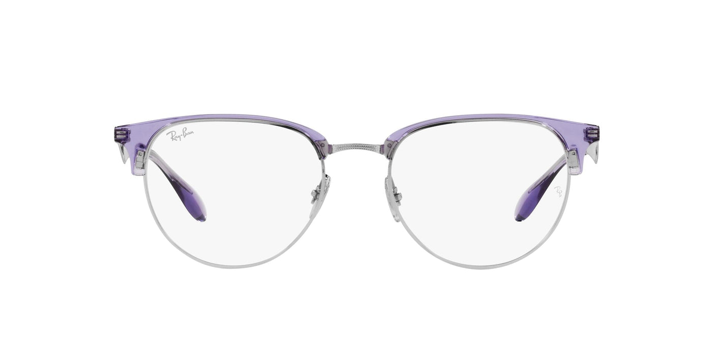 Ray-Ban RB6396 Transparent Violet On Silver #colour_transparent-violet-on-silver