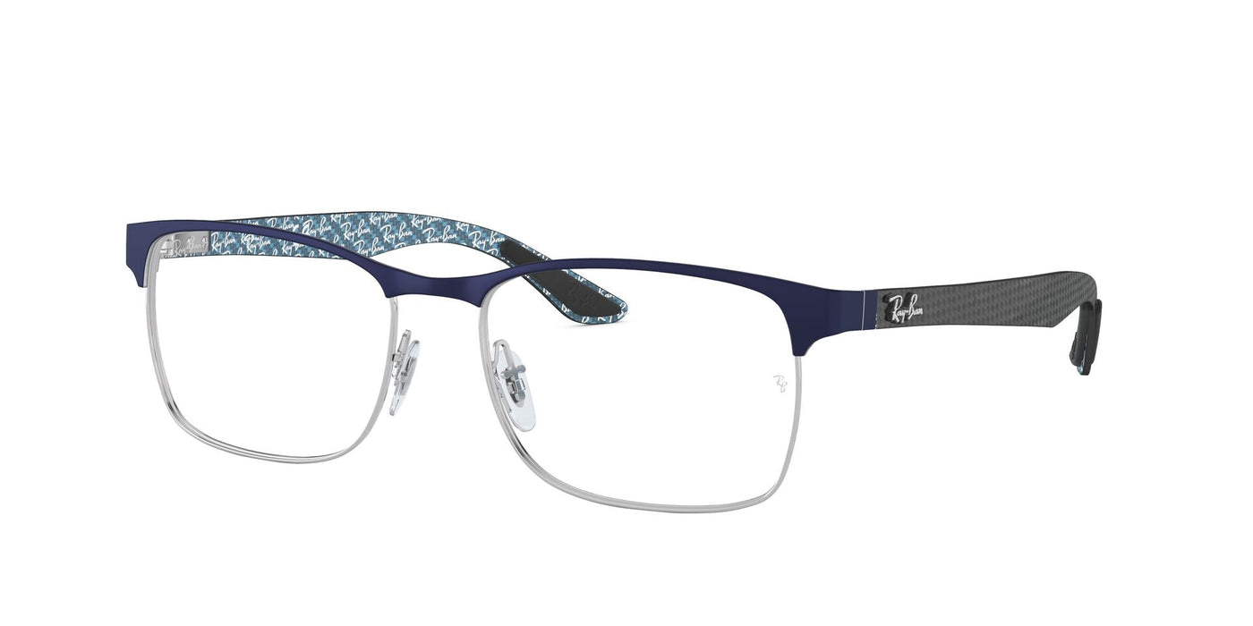 Ray-Ban RB8416 Matte Blue On Silver #colour_matte-blue-on-silver