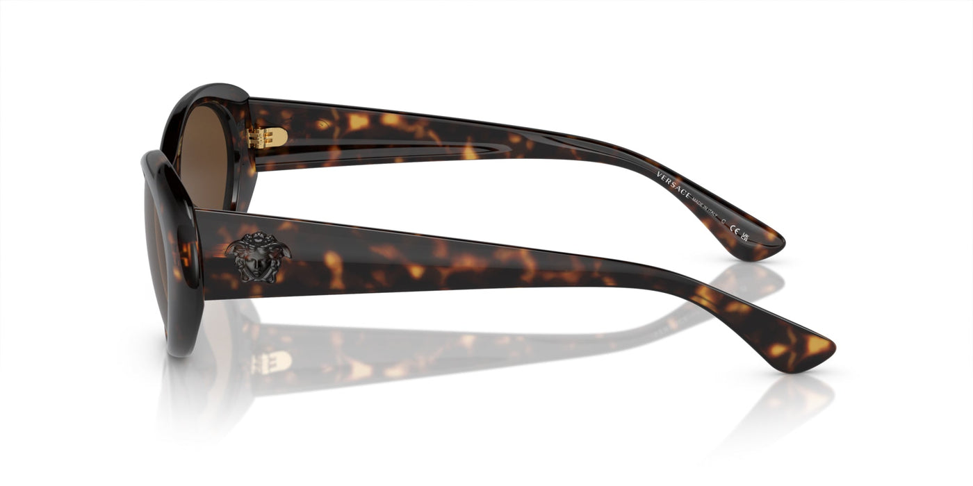 Versace VE4455U Havana/Dark Brown #colour_havana-dark-brown