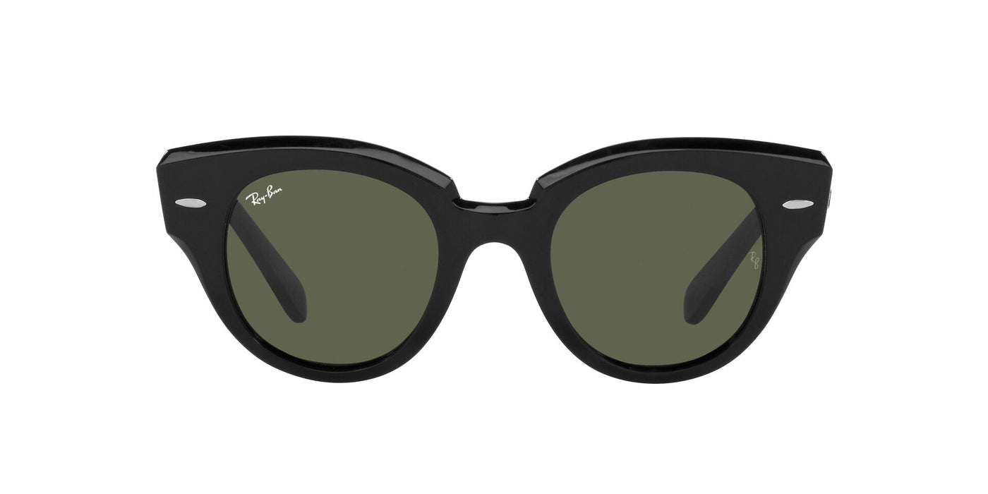 Ray-Ban Roundabout RB2192 Black-Green #colour_black-green