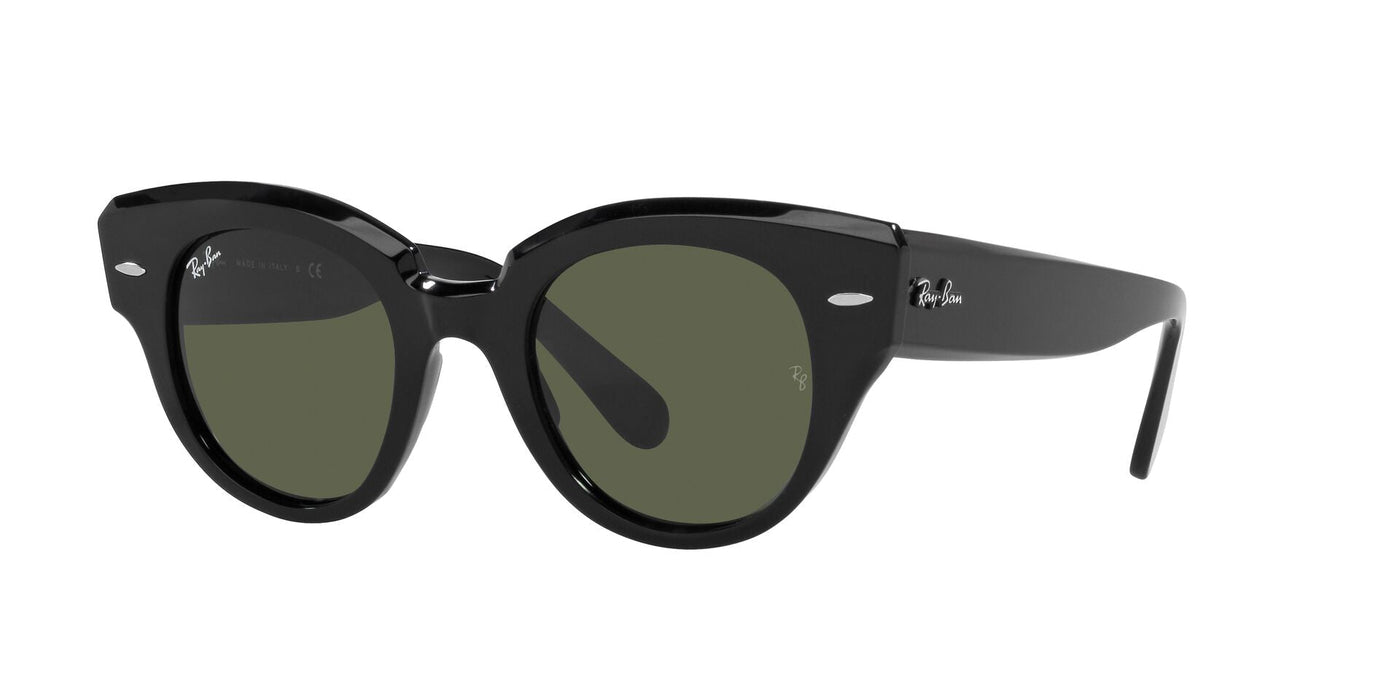 Ray-Ban Roundabout RB2192 Black-Green #colour_black-green