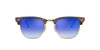Ray-Ban Clubmaster RB3016 Dark Tortoise/Blue #colour_dark-tortoise-blue