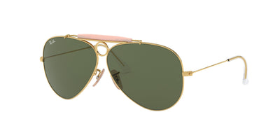 Ray-Ban Shooter RB3138 Gold/Green 2 #colour_gold-green-2