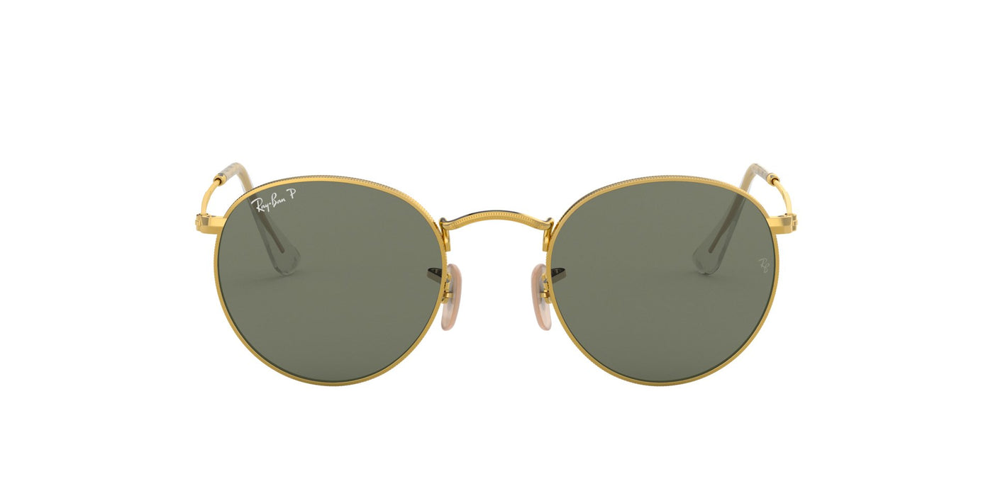 Ray-Ban Round Metal RB3447 Gold-Green-Polarised #colour_gold-green-polarised