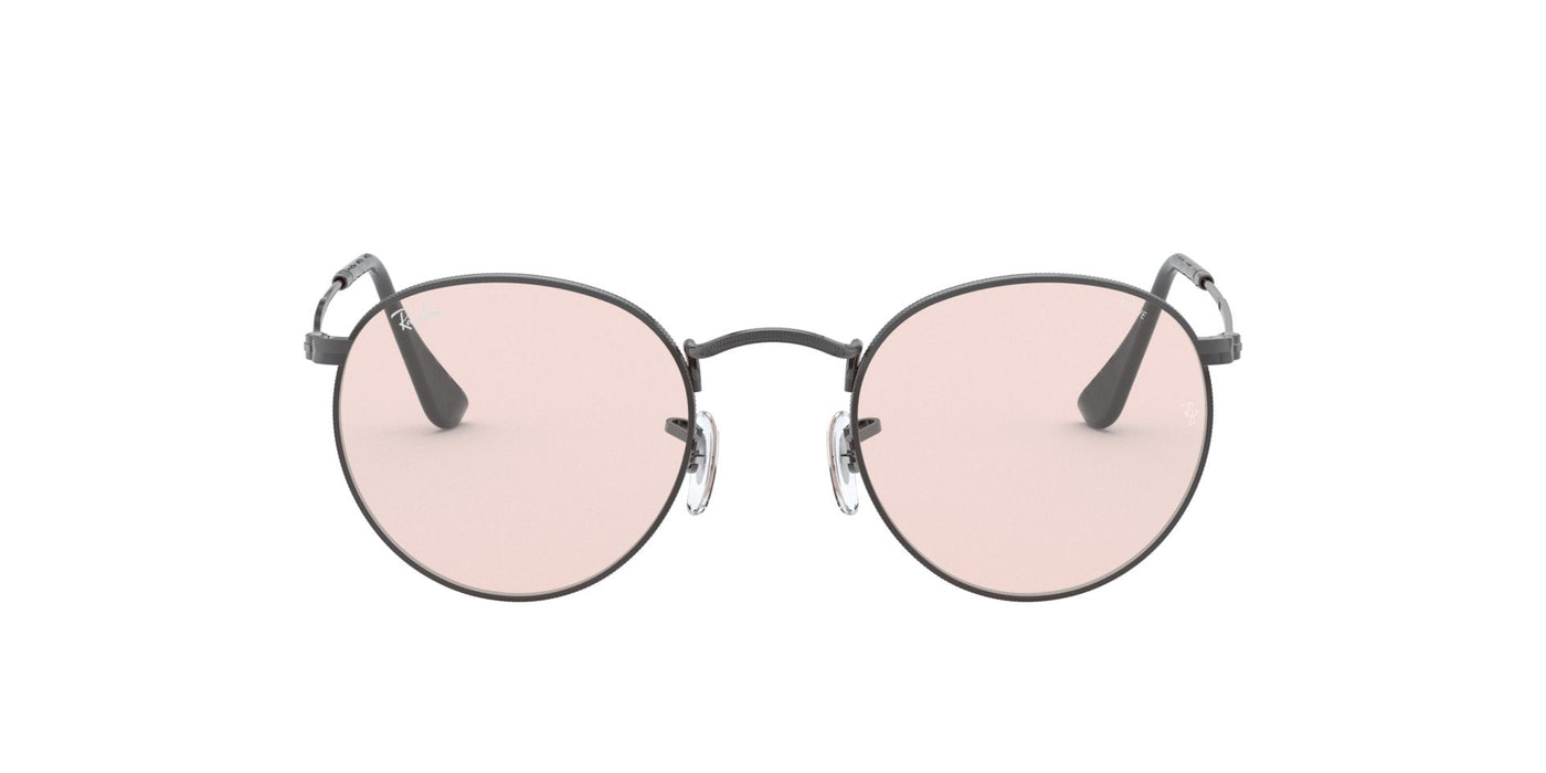 Ray-Ban Round Metal RB3447 Gunmetal/Pink Photochromic #colour_gunmetal-pink-photochromic