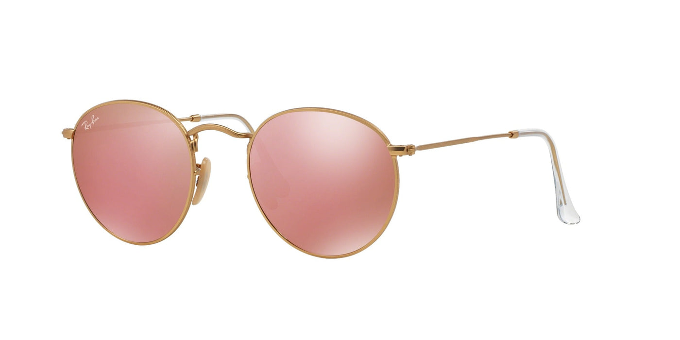 Ray-Ban Round Metal RB3447 Gold/Pink #colour_gold-pink