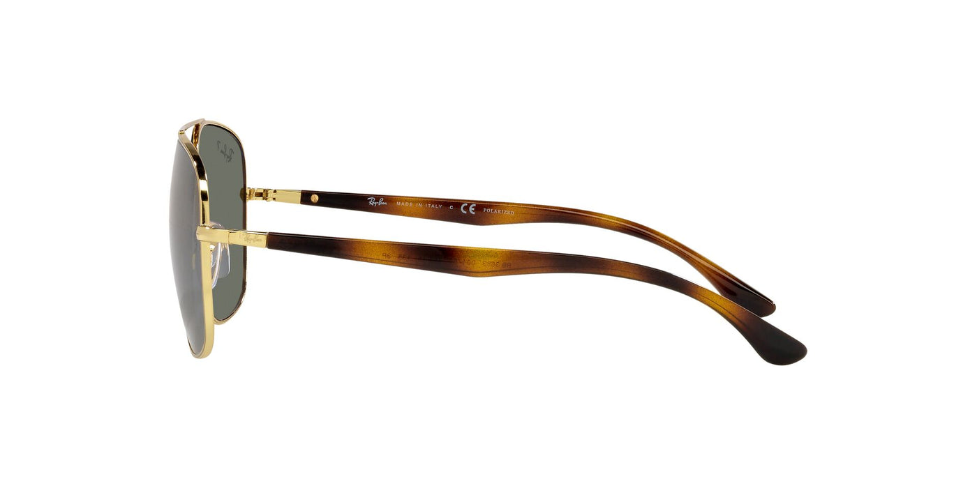 Ray-Ban RB3683 Gold/Green Polarised #colour_gold-green-polarised