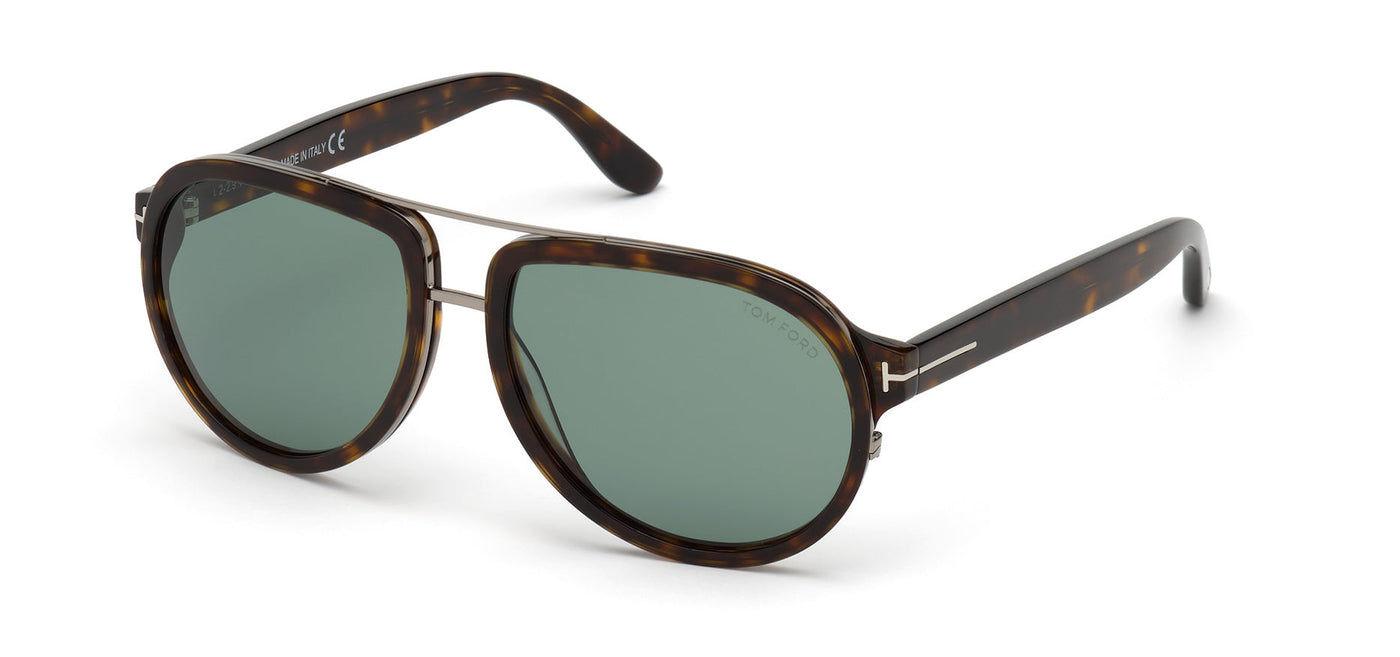 Tom Ford Geoffrey TF779 Dark Tortoise/Green #colour_dark-tortoise-green