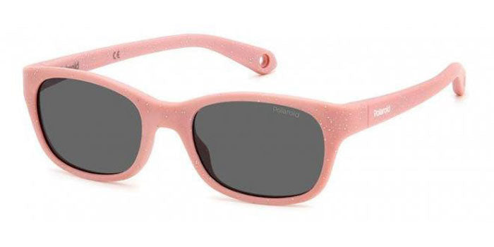 Polaroid Junior PLD K006/S Pink Glitter/Grey Polarised #colour_pink-glitter-grey-polarised