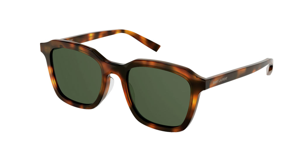 Saint Laurent SL 457 Dark Tortoise/Green #colour_dark-tortoise-green
