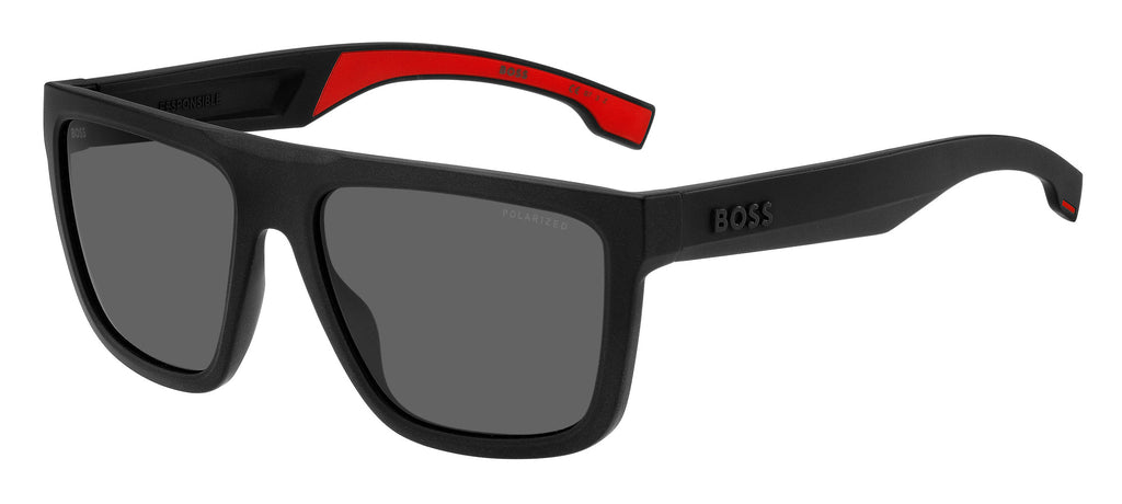 Boss 1451/S Matte Black Red/Polarised Grey #colour_matte-black-red-polarised-grey