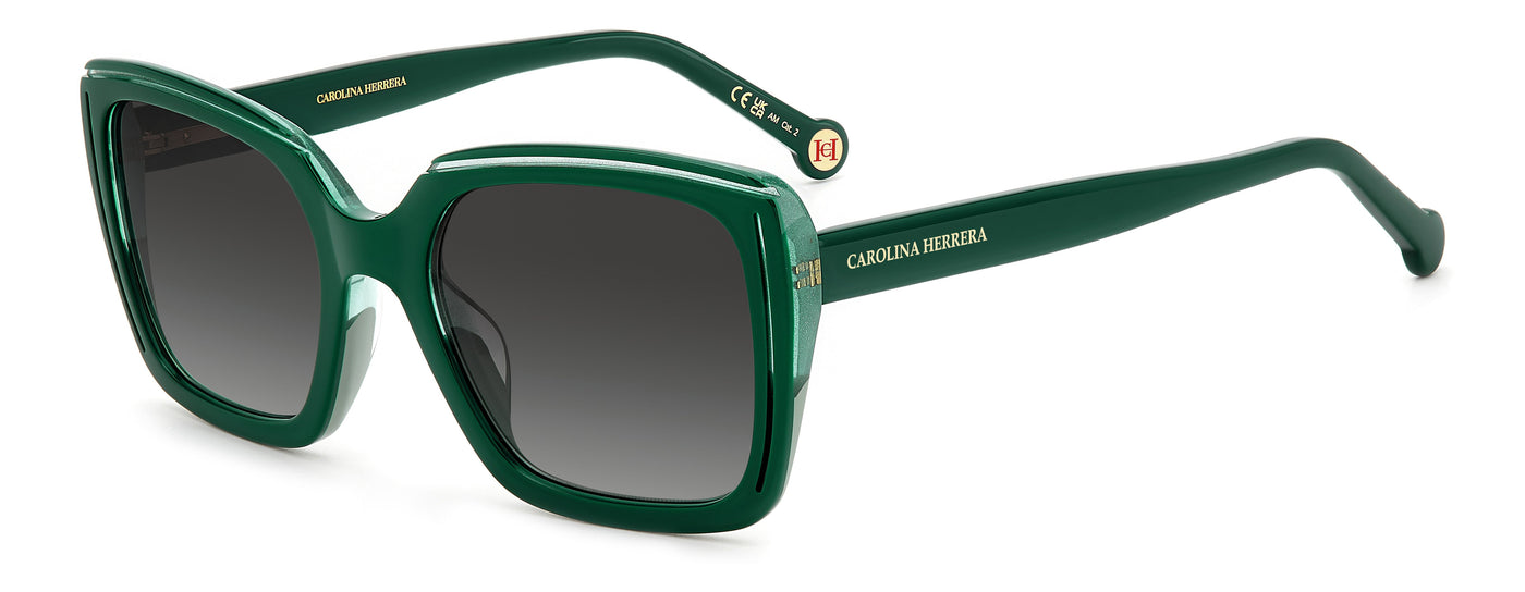 Carolina Herrera HER 0143/G/S Green Glitter/Grey Gradient #colour_green-glitter-grey-gradient