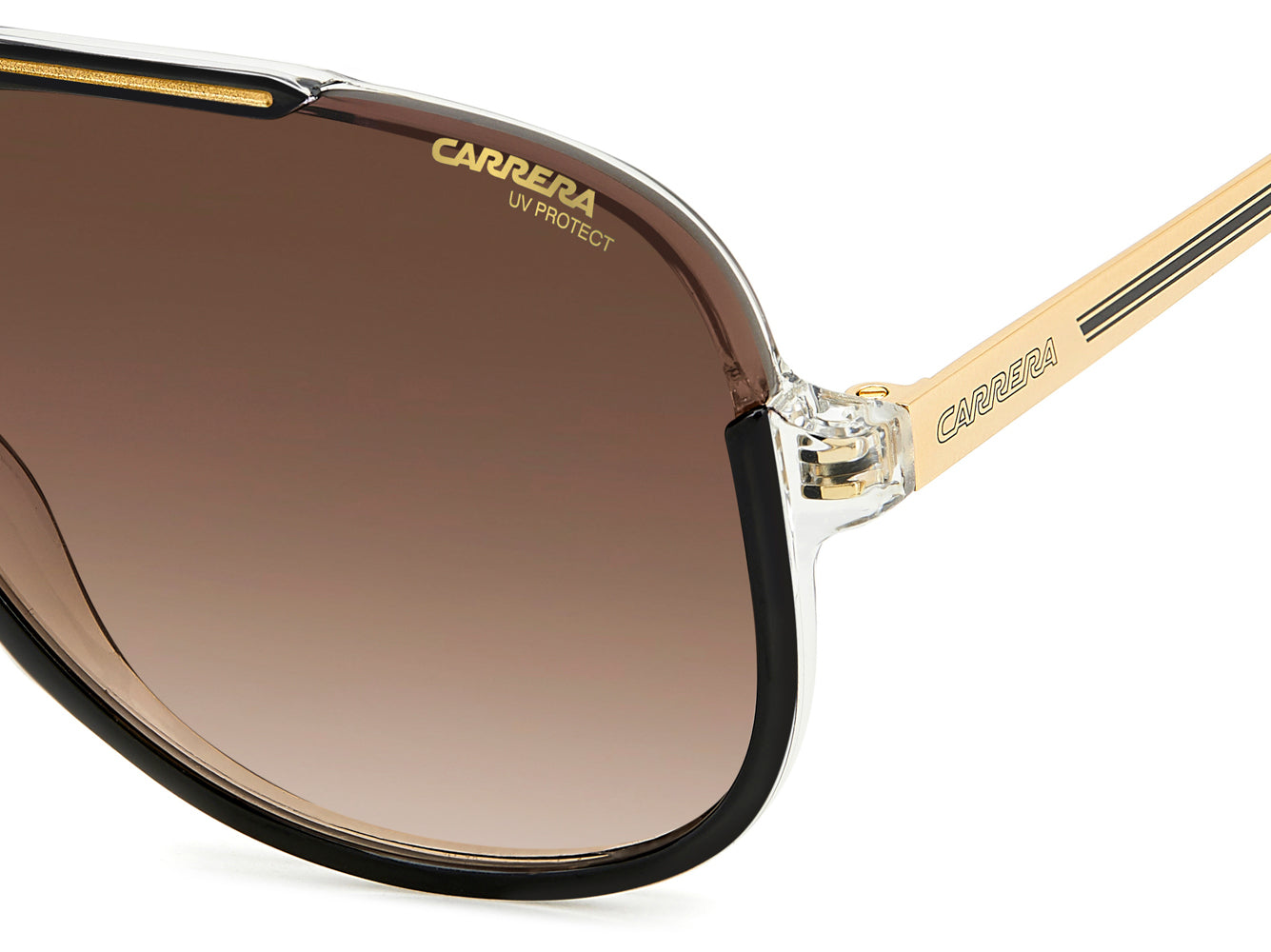 Carrera 1059/S Black Gold/Brown Gradient #colour_black-gold-brown-gradient