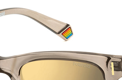 Polaroid PLD6206/S Beige/Grey Gold Polarised #colour_beige-grey-gold-polarised