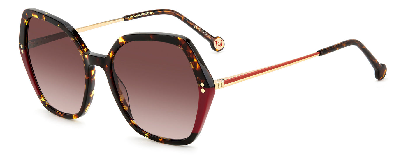 Carolina Herrera HER 0185/S Havana Red/Brown Gradient #colour_havana-red-brown-gradient