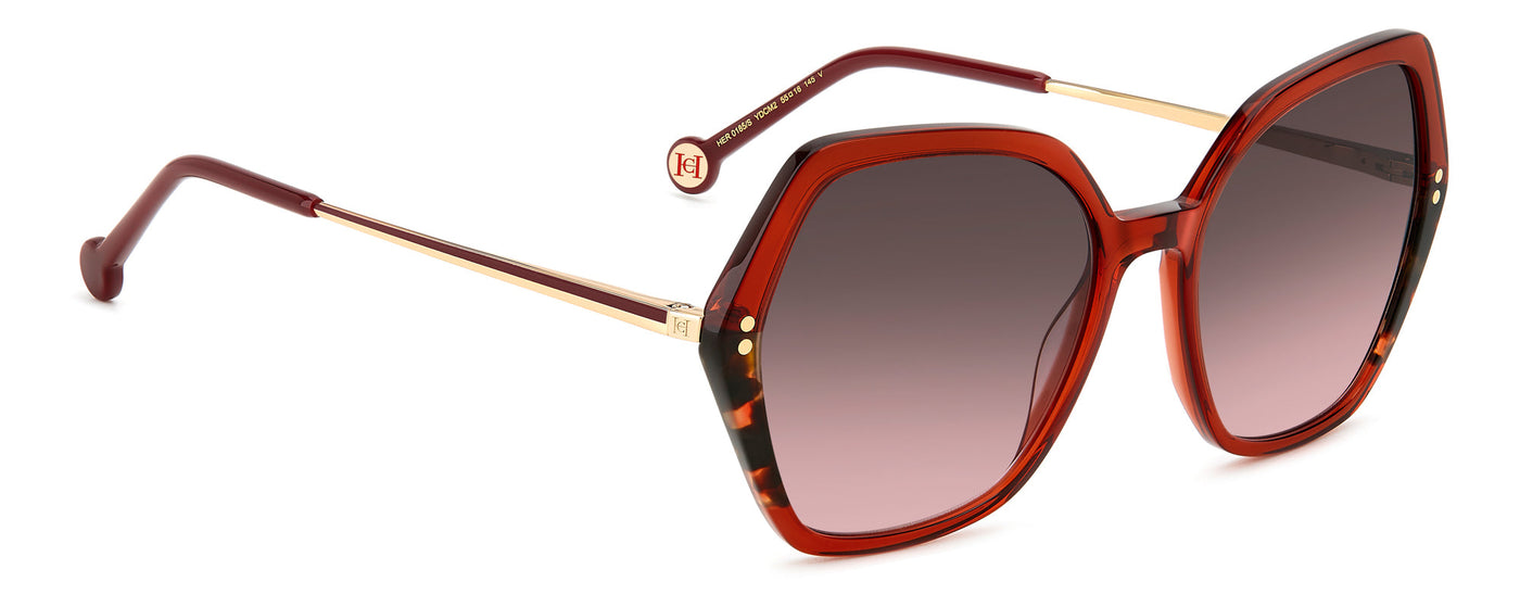 Carolina Herrera HER 0185/S Burgundy Havana/Brown Pink Gradient #colour_burgundy-havana-brown-pink-gradient