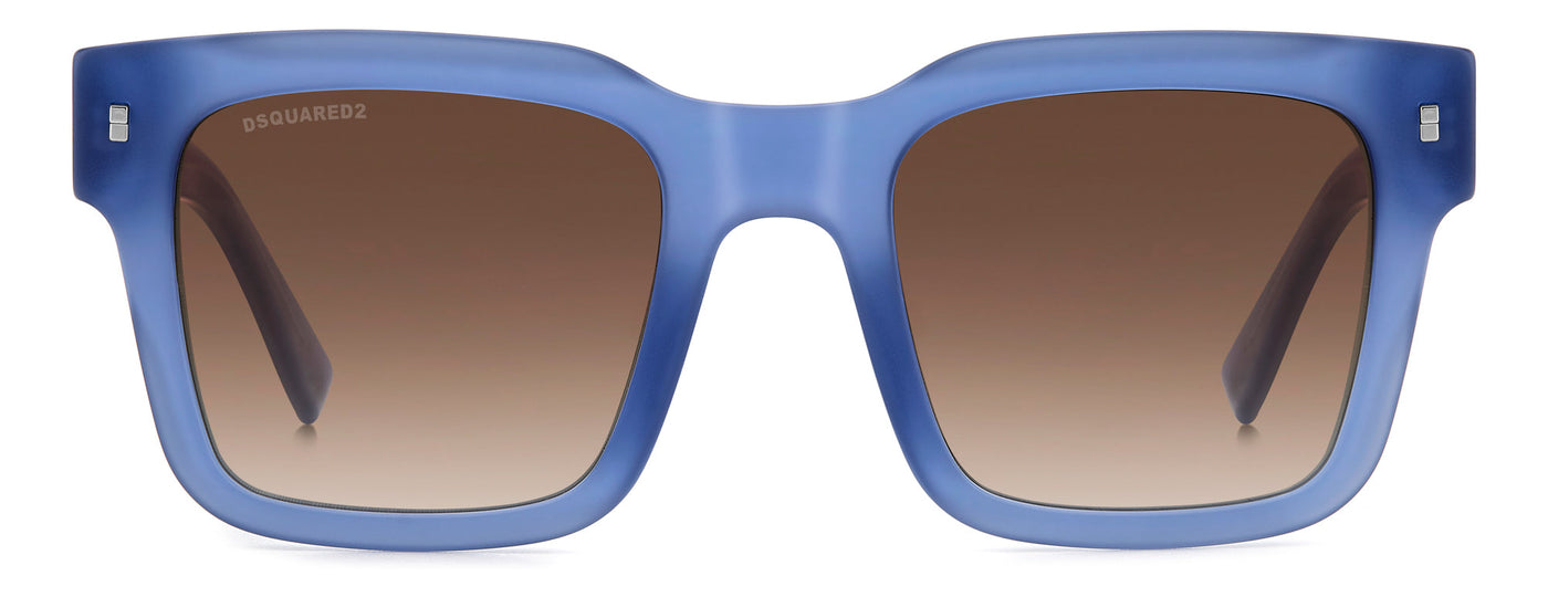 DSQUARED2 ICON 0010/S Matte Blue/Brown Gradient #colour_matte-blue-brown-gradient