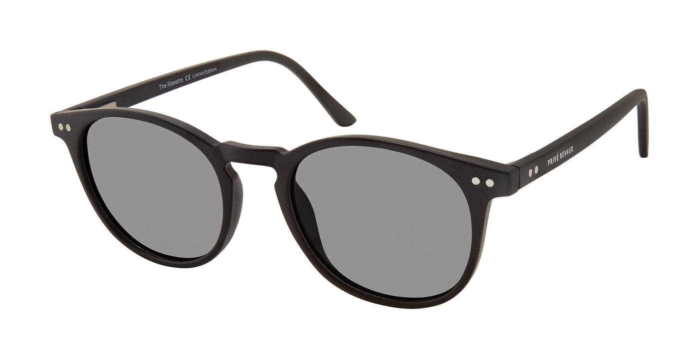 Prive Revaux The Maestro/S Matte Black/Grey Polarised #colour_matte-black-grey-polarised