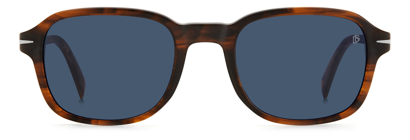 David Beckham DB1100/S Brown Horn/Blue #colour_brown-horn-blue