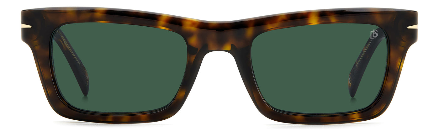 David Beckham DB7091/S Havana/Green #colour_havana-green